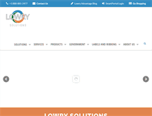 Tablet Screenshot of lowrysolutions.com